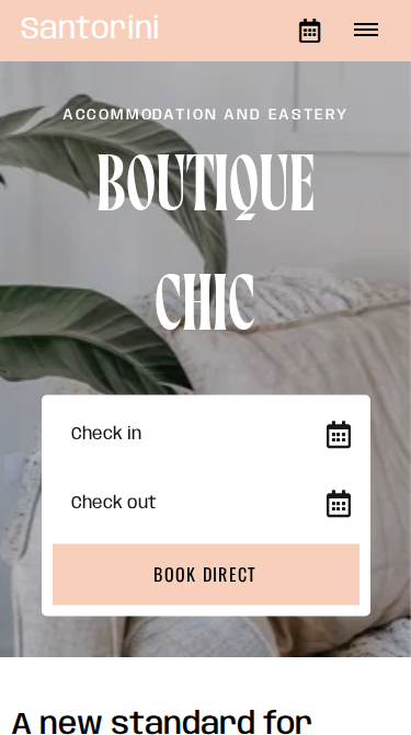 Santorini Trendy Website Theme Mobile Screenshot